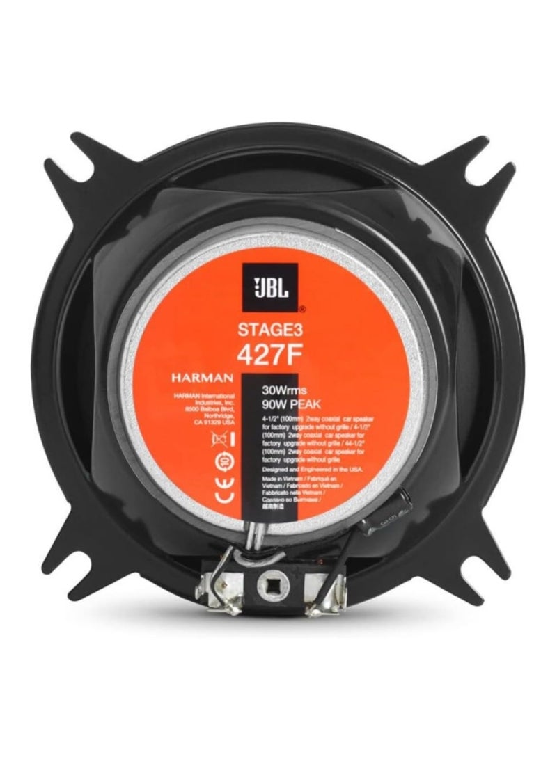 JBL JBL Stage3 427F 4" 2-Way Coaxial Car Speakers – Nominal Power 30W, Peak Power 150W  - Image 4
