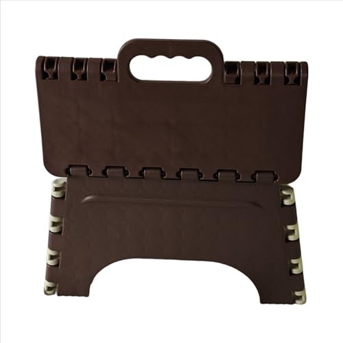 SANWALSA [7 Inch, Pack of 1, Brown & Beige] Super Strong Folding Step Stool | Easy to Carry | Ideal for Kitchen, Bathroom, Bedroom, Camping, Hiking - Image 3