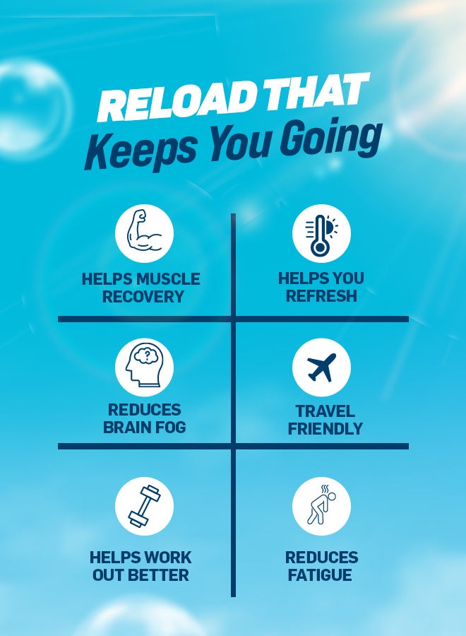 FAST&UP Reload - Electrolyte Hydration Drink - 80 Effervescent Tablets, Mixed Berry Flavour - Image 5