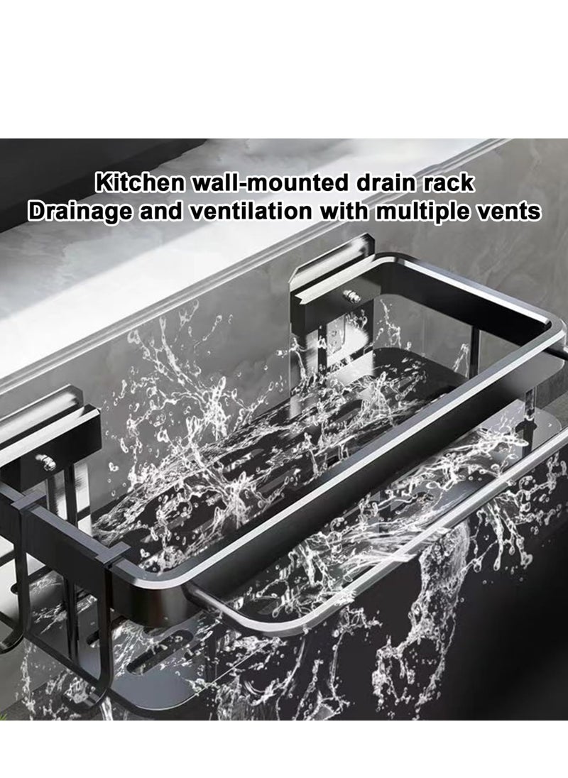 Mordely Kitchen Sink Organizer, Dish Drying Rack, No Drilling Dish Sponge Organizer Rack for Sink, Dish Drying Rack for Countertop  - Image 2