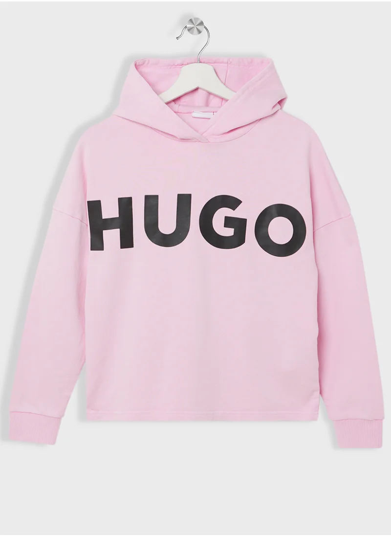 HUGO Kids Logo Hoodie