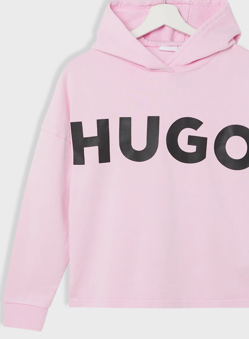 هوجو Kids Logo Hoodie