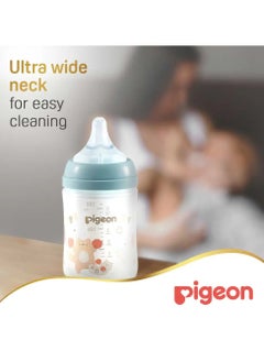 pigeon Pigeon SofTouch Wide Neck Nursing Bottle – Decorated Plastic, BPA & BPS Free, 160ml  - Image 3
