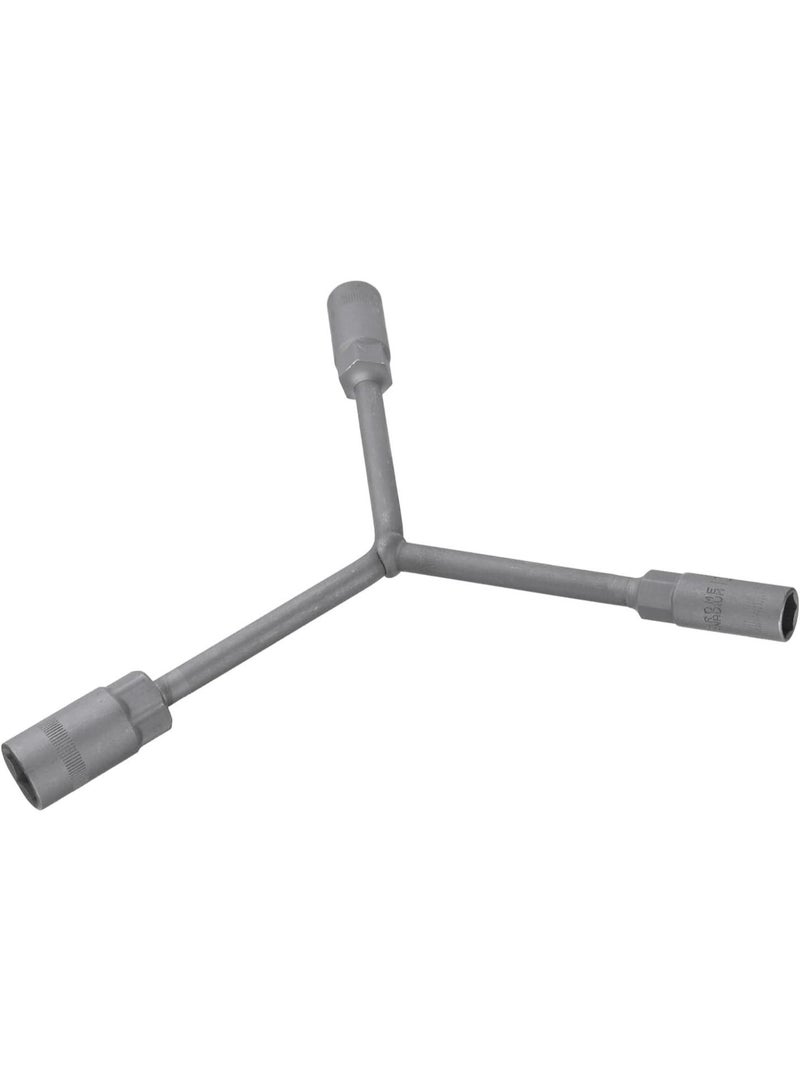 GGOOT Y-Shaped 3 Way Socket Wrench 12mm 14mm 17mm Long Arm Y-Type 6-Point Hexagon Spanner Hex Wrench Torque Spanner Socket for Car Motorcycle Repair Hardware Tools, Grey - Image 3