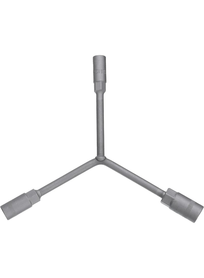 GGOOT Y-Shaped 3 Way Socket Wrench 12mm 14mm 17mm Long Arm Y-Type 6-Point Hexagon Spanner Hex Wrench Torque Spanner Socket for Car Motorcycle Repair Hardware Tools, Grey - Image 1