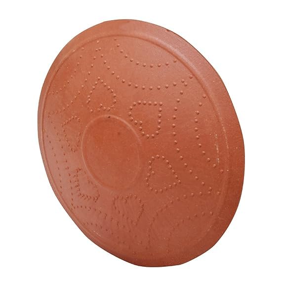 MALL Sky erracotta Tawa Without Stand mitti Cooking on Gas Unglazed and Non Coated Hand Crafted Earthen Without Stand Brown 9 Inches Diameter 1 - Image 2