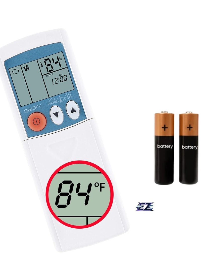 ELTRAZONE Replacement Remote Control Compatible with Mitsubishi Electric Mr. Slim Air Conditioner Models MSZ-HM18NA-U1, MSZ-HM24NA-U1, MSZ-WR24NA-U1, MUZ-HM18NA, MUZ-HM24NA – Fahrenheit Display – Includes Battery - Image 1