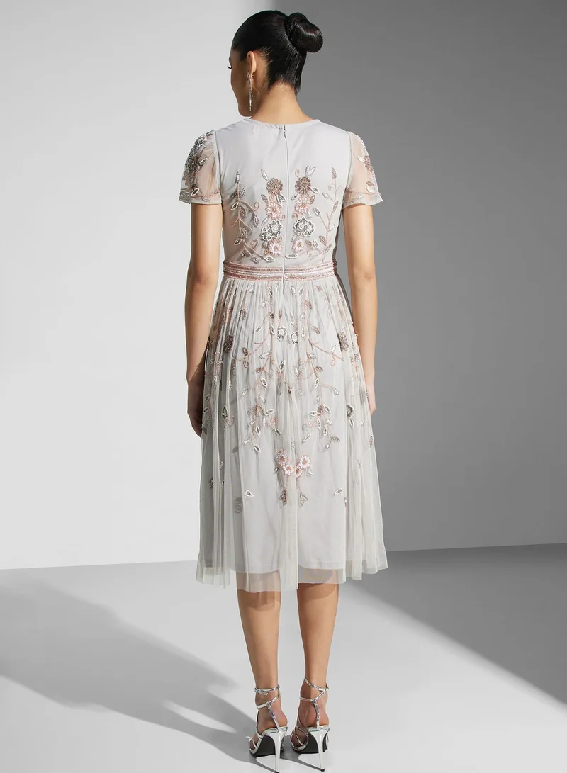 Frock and Frill Floral Printed Dress