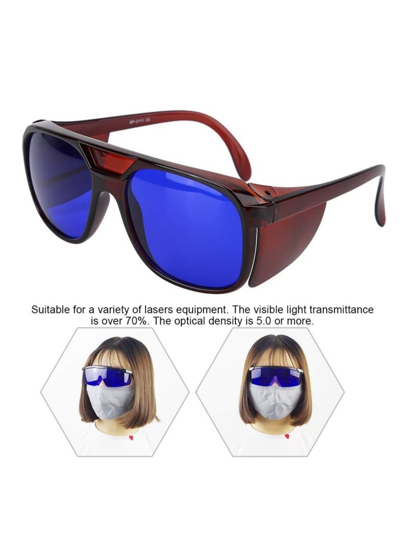 SYOSI Safety Goggles  Lasers UV Protection Safety Glasses Anti-Infrared Ray Eyesight Safety Glasses for Men Women Anti-Glare Eye Protective Workplace Safety Goggles Protection 650-660nm Wavelength - Image 2