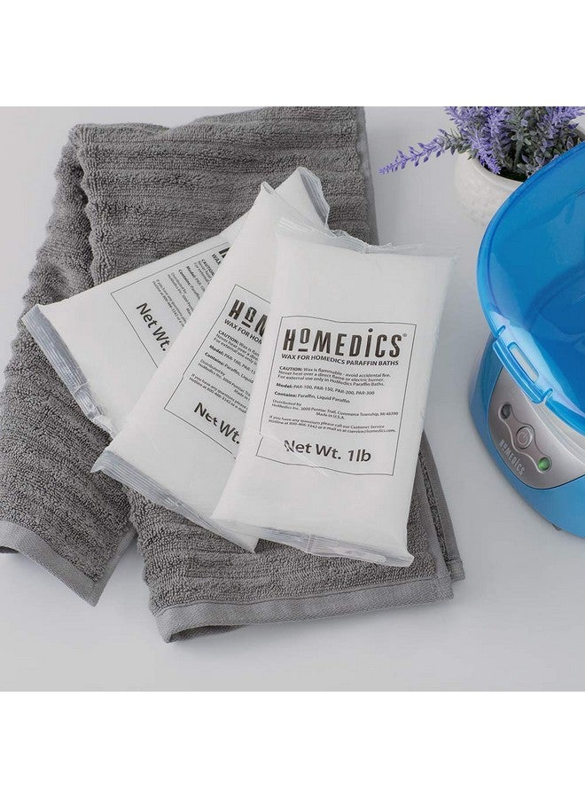 HoMedics ParaSpa Paraffin Wax Refill | Two 1-Pound Packages - 100% Pure Paraffin Wax | 16 Oz (Pack of 2)| Unscented, No Dyes | Moisturize & Soften Sensitive Skin - Image 2