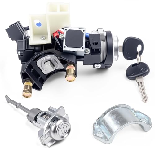 RHAOCZIYAUTO 81905-F2230 Ignition Lock Switch Assembly with Door Lock Cylinder & Keys Fit for Hyundai Elantra 2017-2020 Ignition Lock Cylinder with Housing Replace# 81910-F2130, 81970-F2B00, 81900-F2H00 - Image 1