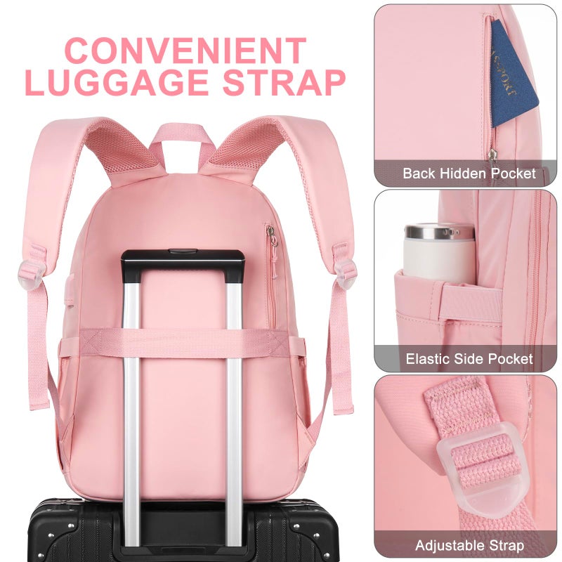 WINDARS Backpacks for Girls, 15.6 Inch School Bag Cute Waterproof Laptop Bookbag Large College Backpack for Teen Women Students Anti Theft Travel Daypack - Image 5