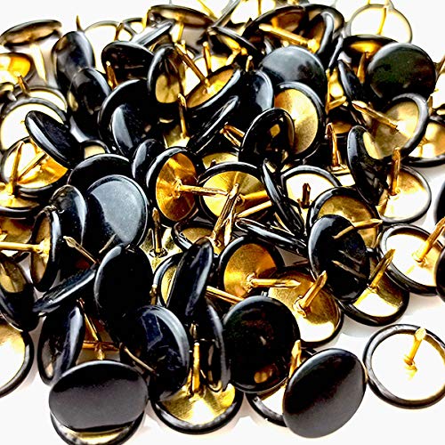 TTSAM 100 PCS Push Pins,Thumb Tacks, Board Pins for Cork Board, Push Pins for School, Office, Map, Photo Wall, Cork Board Bulletin Board(Black) - Image 3