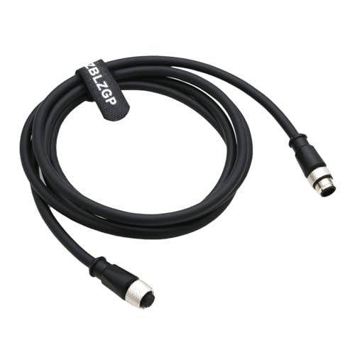 ZBLZGP M12 Aviation A-Coded 17 Pin Sensor Shielded Signal Cable IO Trigger Power for Datalogic Deloitte Sick YF2ASD (Male to Female, 17 Pin A-Coding, 2M) - Image 4