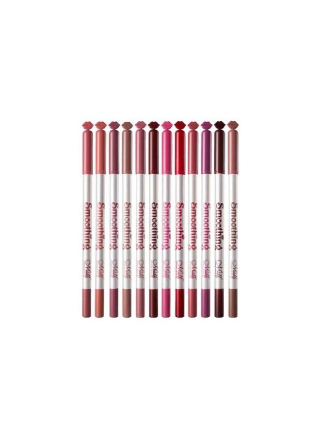 Menow Smoothing 12 Piece Lip Liner Pencil Set Multicolour