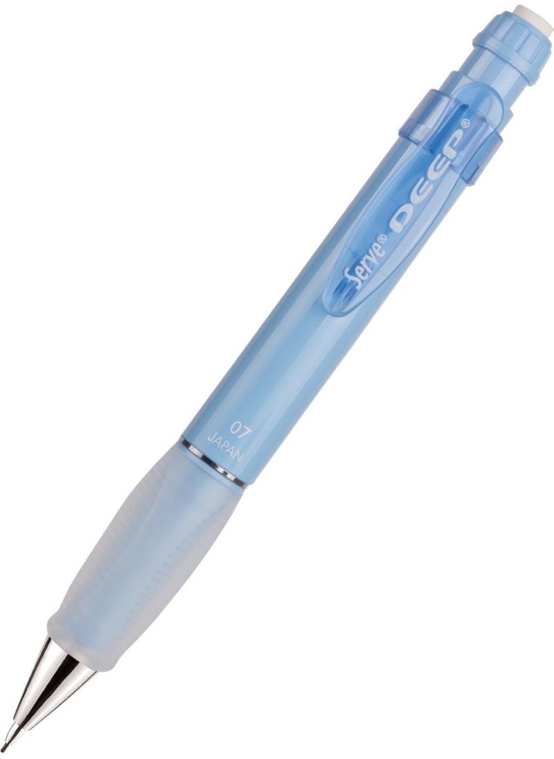 Serve Deep Mechanical Bullet Pen 07MM Sky Blue  - Image 1