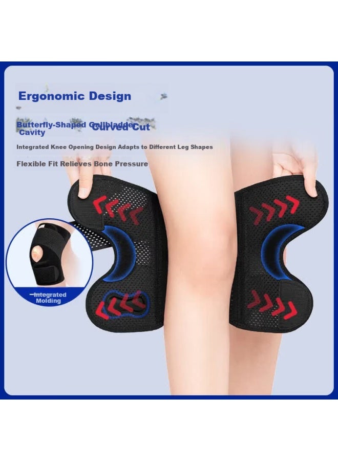 Dishu Meniscus Injury Knee Brace Warm Arthritis Summer Knee Effusion Sports Running Hiking Knee Support For Men And Women - Image 4