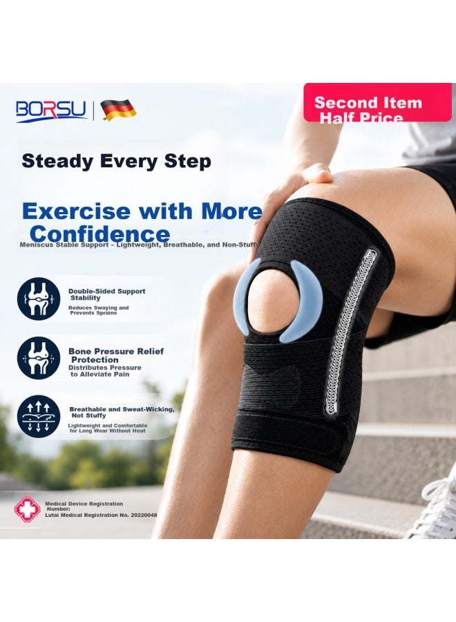 Dishu Meniscus Injury Knee Brace Warm Arthritis Summer Knee Effusion Sports Running Hiking Knee Support For Men And Women - Image 1