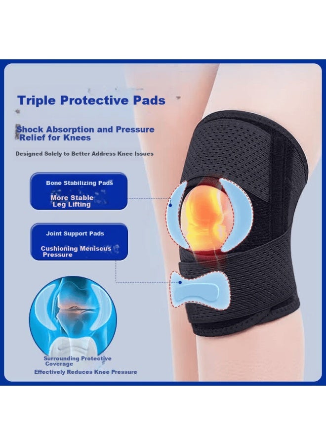 Dishu Meniscus Injury Knee Brace Warm Arthritis Summer Knee Effusion Sports Running Hiking Knee Support For Men And Women - Image 2