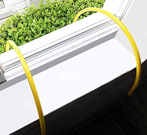 ISOP Fire Escape Ladder for Third Story Windows 25ft (8m) - Flame Resistant Rescue Rope Ladder with Hooks - Weight Capacity up to 1500 Pounds / 3-Story Escape Ladders for Homes - Hook Ladders - Image 4