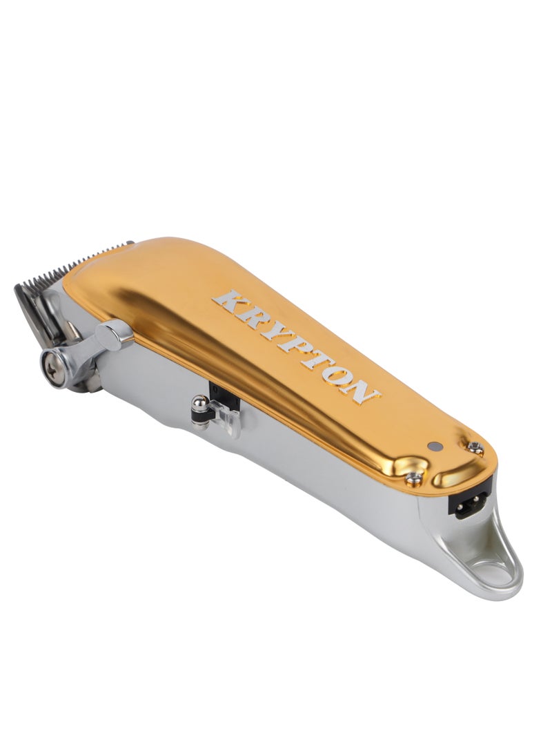 KRYPTON Rechargeable Professional Hair Clipper With High-Capacity Battery And Fast Charging, 4 Hours Working- KNTR5293 Golden - Image 5