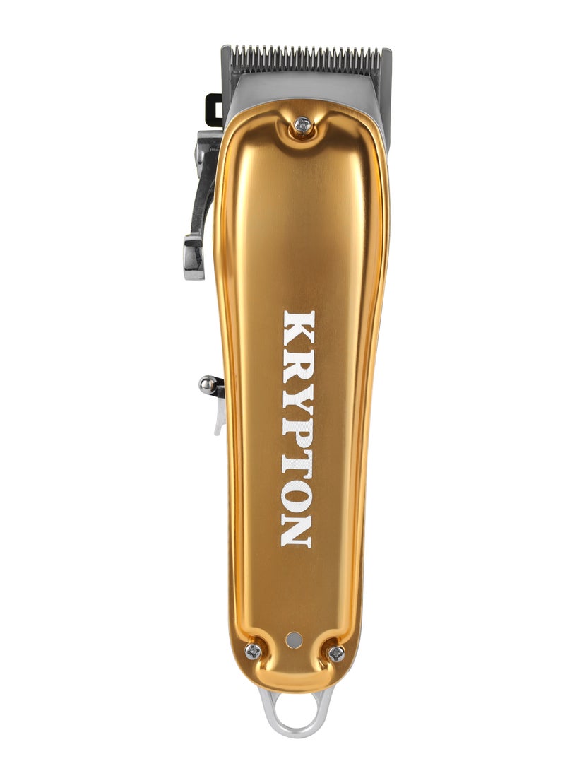 KRYPTON Rechargeable Professional Hair Clipper With High-Capacity Battery And Fast Charging, 4 Hours Working- KNTR5293 Golden - Image 2