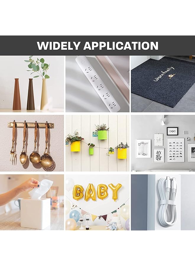 إيروريكس عبوتان من شريط نانو مزدوج الجوانب، شريط نانو لاصق قوي قابل لإعادة الاستخدام وقابل للغسل ولا يترك أثرًا، شريط جل قوي للسجاد والصور والملصقات والجدران وحفلات المطبخ، 3 متر × 2 سم - Image 5