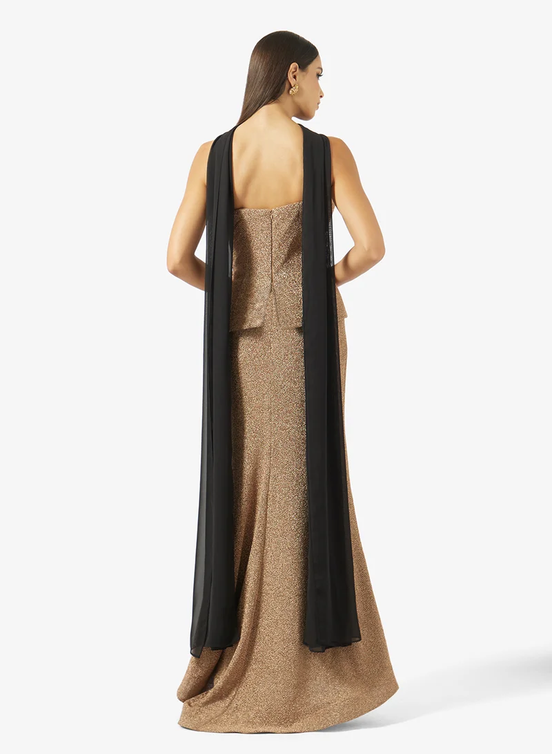 Akadia Fashion  MERMAID TAIL CORSET LAME DRESS for Women | Best Price UAE
