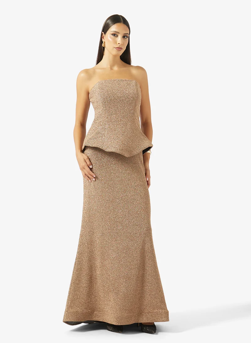 Akadia Fashion  MERMAID TAIL CORSET LAME DRESS for Women | Best Price UAE