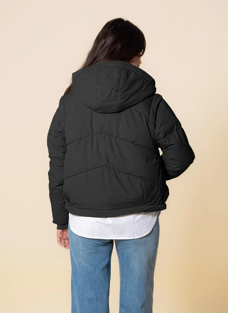 شايبس جاكيت منتفخ بفرو صناعي