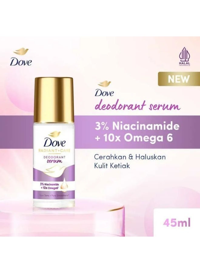 Dove Deodorant Serum Roll On Radiant + Care 45 ML Set 3 Pcs - Image 3