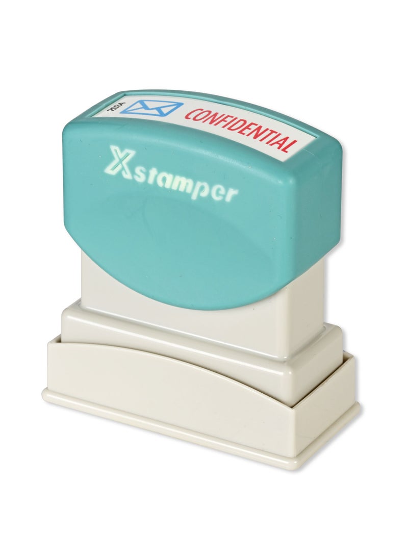 Artline Artline X-Stamper "CONFIDENTIAL" for Office Business Supplies, Ink Blue & Red - ARXTCXBN2034-1PC  - Image 2