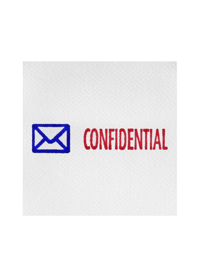 Artline Artline X-Stamper "CONFIDENTIAL" for Office Business Supplies, Ink Blue & Red - ARXTCXBN2034-1PC  - Image 5