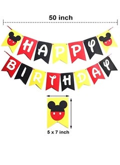Brain Giggles BrainGiggles Mickey Mouse Theme Birthday Decorations for Party Supplies  - Image 2