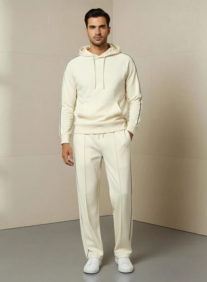 ايكونيك Iconic Men Regular Fit Joggers with Tape Detail