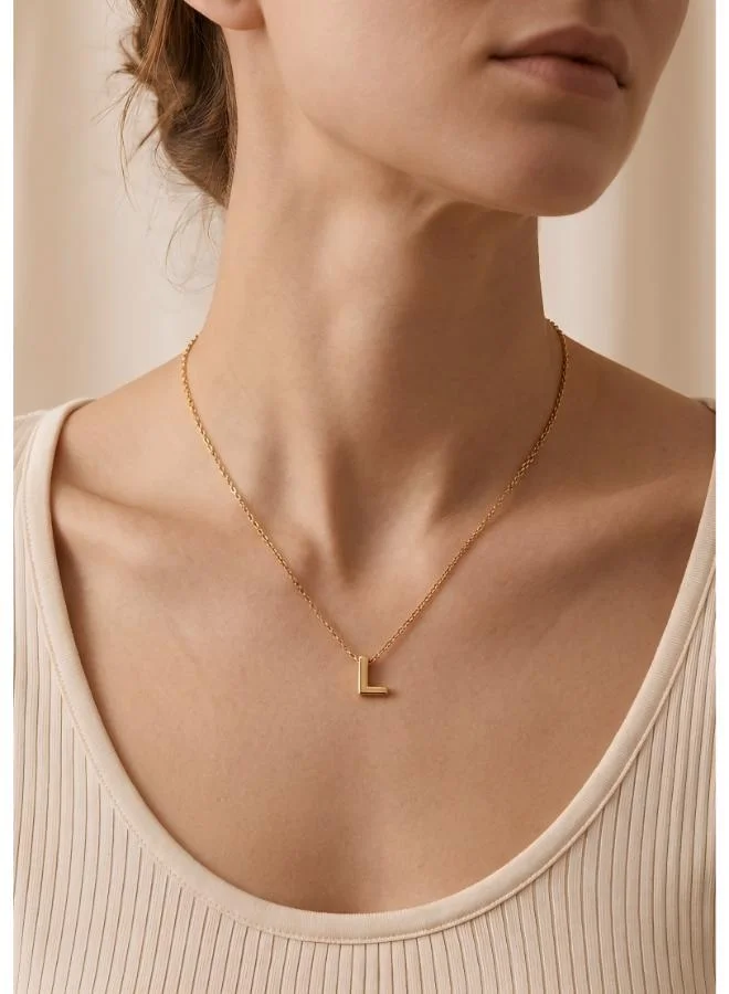 Rovaux  Initial L Pendant Necklace for Women | Best Price UAE