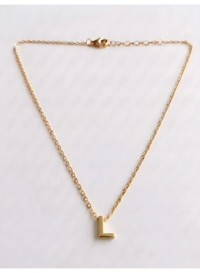 Rovaux Initial L Pendant Necklace