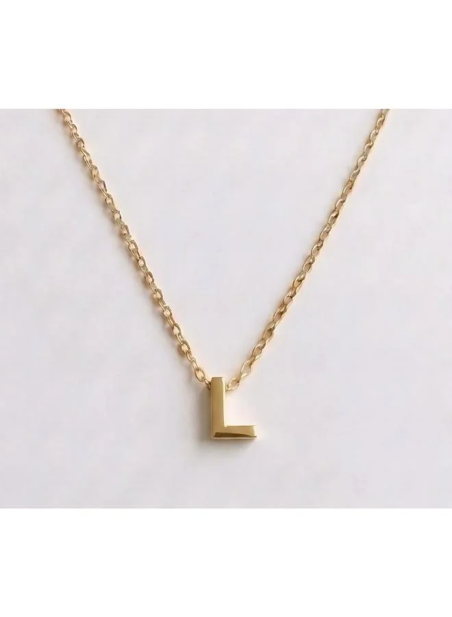 Rovaux Initial L Pendant Necklace