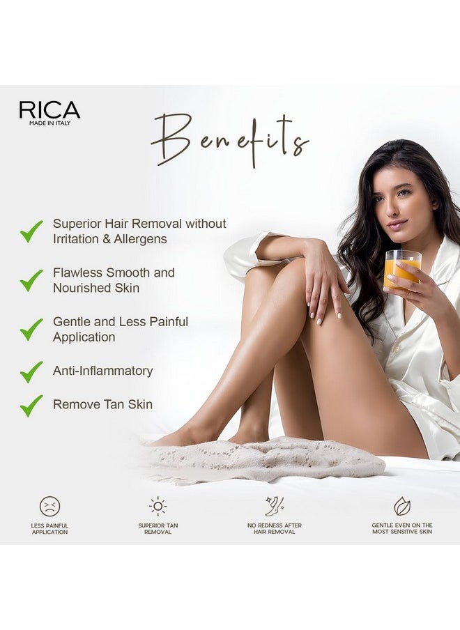 Rica Coconut Liposoluble Painless Hair Removal Wax For Men & Women| Quick & Easy Tan Removal Waxing For Very Dry Skin| 800 Ml, Pack Of 1  - Image 3