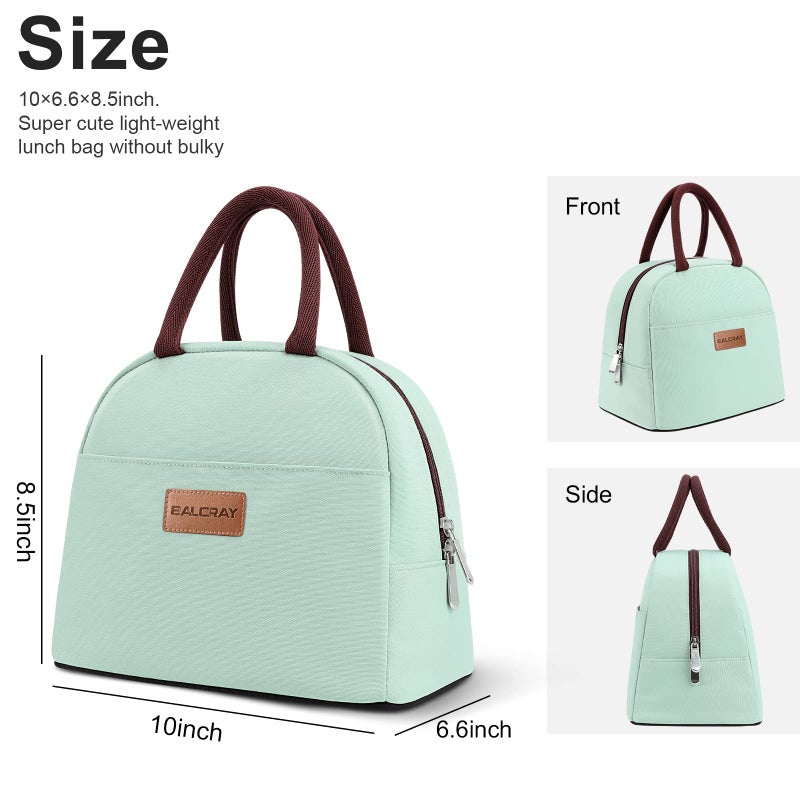 BALORAY Lunch Bag for Women Men Insulated Lunch Box for Adult Reusable Lunch Tote Bag for Work, Picnic or Travel (Mint Green) - Image 5