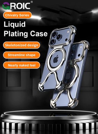 Frameless iPhone 17 Pro Max Phone Case,Compatible with iPhone 17 Pro Max Phone Cover,Slim Shockproof Thin Bumper Cases for iPhone 17 Pro Max Cover,Magnetic iPhone 17 Pro Max Phone Shell 6.9 inch - view 4