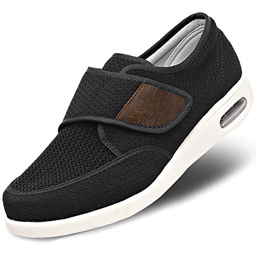 MEJORMEN Men's Edema Diabetic Shoes Adjustable Wide Width Outdoor Walking Sneakers Orthopedic Lightweight Comfy Casual Slippers for Elderly Swollen Feet Arthritis Recovery - Image 1