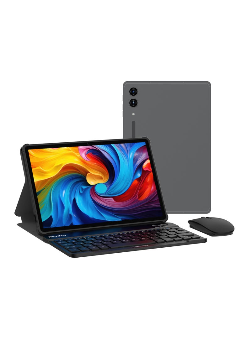 موديو جهاز لوحي أندرويد M45 بشاشة 10.1 بوصة مع 12 جيجابايت RAM + 512 جيجابايت ROM وبطارية 10000 مللي أمبير ولوحة مفاتيح وفأرة - رمادي - Image 1