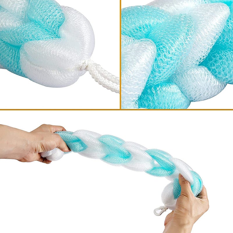 Elecsera Scrubber Bath Sponge Long Loofah for Men and Women Colour May Vary - Image 3