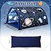 Wowangce Galaxy Twin Bed Tent Large Twin Tent Play Bed with Carry Bag Foldable for Bedroom Indoor - Image 4