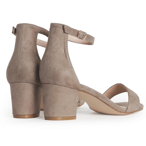 J. Adams J.Adams Daisy Heeled Sandals for Women – Wide Ankle Strap Low 2 Inch Kitten Short Block Heel, Open Toe Dress Shoes – Chunky Heels for Bridal, Wedding, Parties – Dressy Platform Sandals, Women's Shoes - Image 4