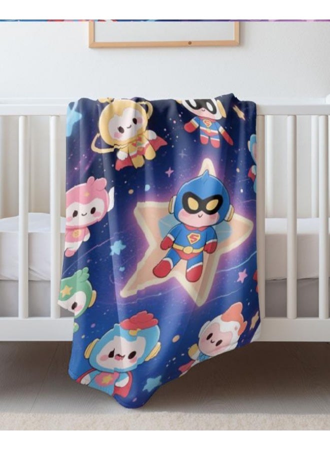 general Children's or student cartoon flannel thin blanket (warm and comfortable, suitable for sleep, games) 100cm*150cm - 1031 - Image 4