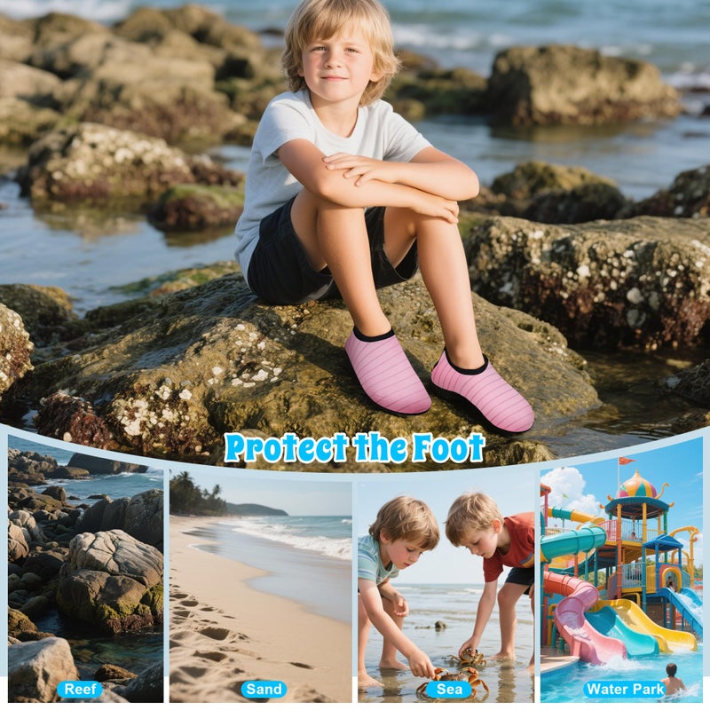 Janustar Kids Water Shoes for Boys Girls, Quick Dry Barefoot Aqua Socks for Beach, Swim, Pool Outdoor Sports - Image 4