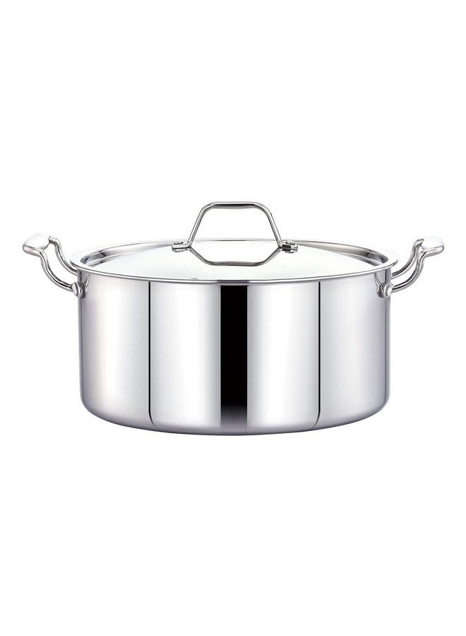 Maxima Triply Stainless Steel SaucePot 22cm, 4.2 Liter - Superior Heat Conductivity, Versatile Sizes, and Durability for Perfectly Even Cooking - Ideal for Induction Stovetops - Image 1