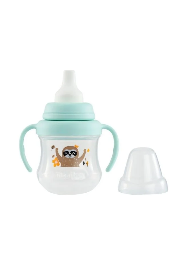 pigeon Mag Mag Spout Cup - Turquoise Sloth